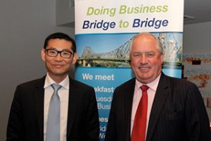 Kee Wong of e-CentricInnovations and Russell Shields of ANZ